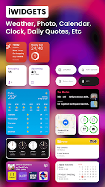 iOS Widgets - iphone Widgets