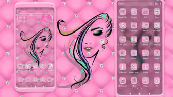 Girly Pink Launcher Theme