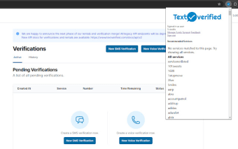 TextVerified: SMS Verification Service