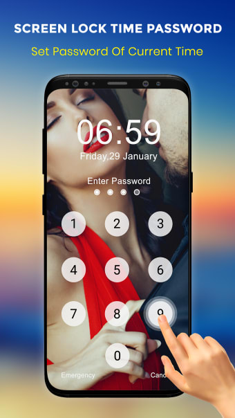 Live Time Password Lock Screen