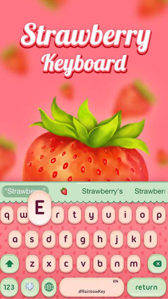 Fruit Keyboard Theme - Strawberry Emoji & Gif