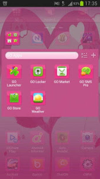 Theme valentine GO Launcher EX