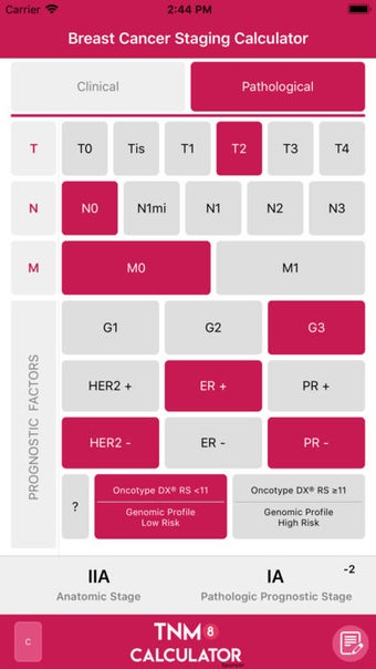 TNM8 Breast Cancer Calculator