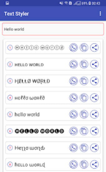 Chat Styles: Cool Font  Stylish Text for WhatsApp