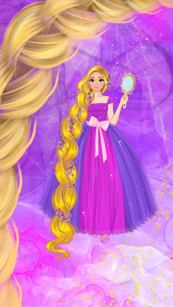 Golden princess dress up game