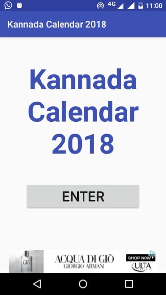 Kannada Calendar 2018