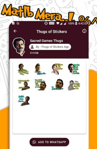 Thugs of Stickers - WAStickers Apps