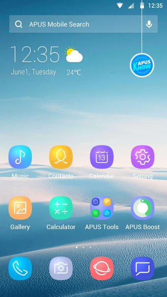 Blue Smooth Business  APUS  theme & HD wallpapers