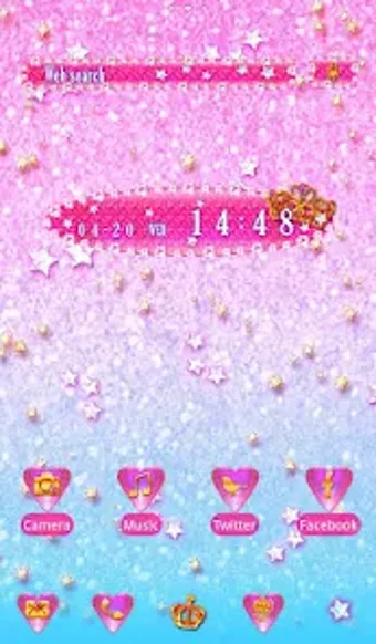 Star wallpaper Dreamy Glitter