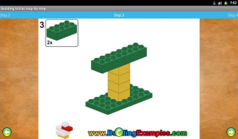 Building bricks step-by-step