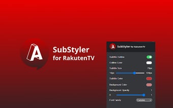 Rakuten TV SubStyler : customize subtitles