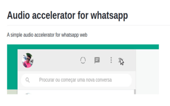 Audio accelerator for whatsapp