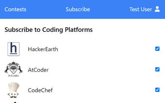 Coding Contest Tracker