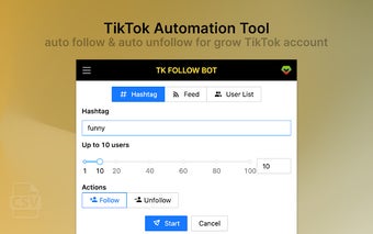 TK Follow Bot - TT Automation Tool