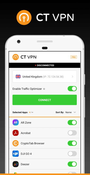 CryptoTab VPN - unlimited access to global net