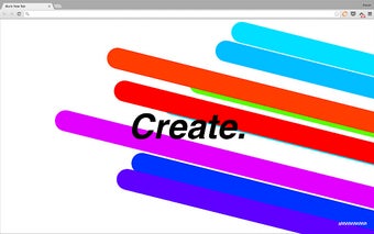 Create. | a customizable new tab page