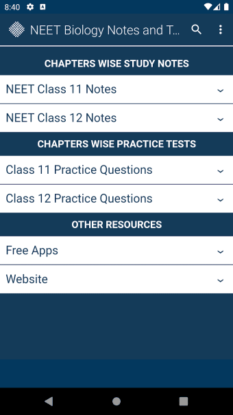 NEET Notes and Practice Tests