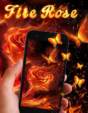 Fiery Rose Live Wallpaper