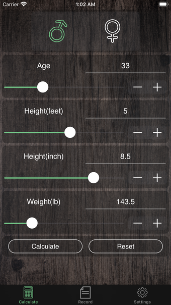 BMIBMR Calculator