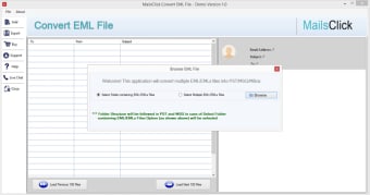 MailsClick Convert EML File