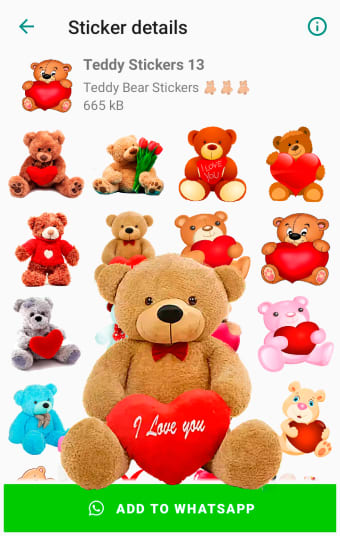 Teddy Bear Stickers for WhatsApp