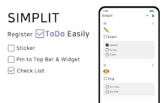 SimplitTodo Task Widget Pin