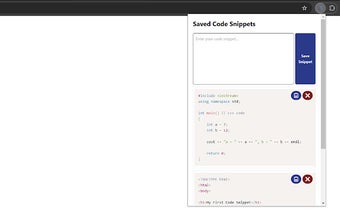 Code Snippet Saver