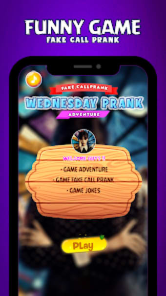 Wednesday Addams Game FakeCall