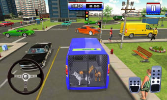 Police Dog Transport Truck Driver Simulation 3D