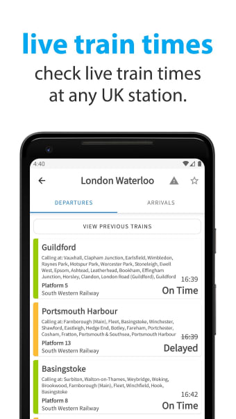 Ontime - Live UK train tracking