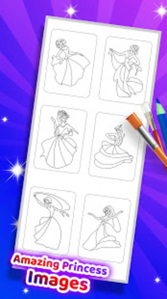 Princess Coloring Book - Princess Drawing