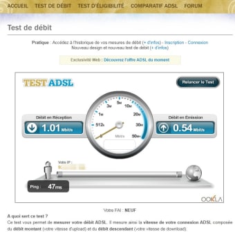 Test ADSL