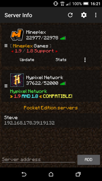 Server Info Minecraft