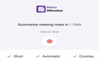 Instaminutes - Short Meeting Notes in 1 click