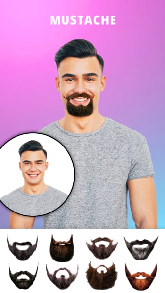 Men Hairstyle Photo Editor 2021: Mustaches  Beard