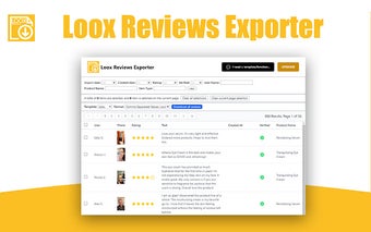 Loox reviews export