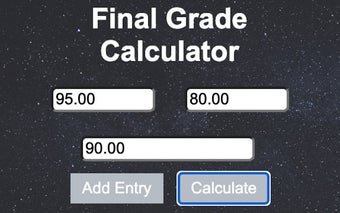 Final Grade Calculator