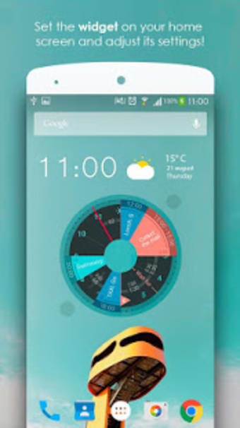 Sectograph. Planner  Time manager on clock widget
