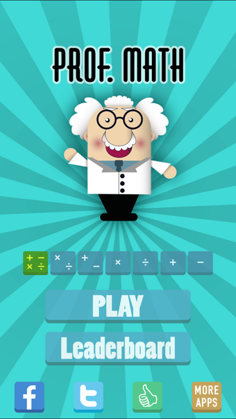 Prof. Math - an addictive arithmetic game