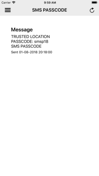 SMS PASSCODE Mobile