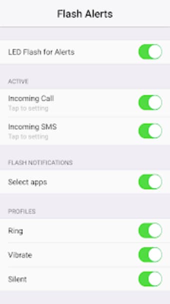 Flash Alerts on Call and SMS - Ringing Flashlight