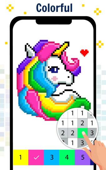 Pixel Art Color by number - Coloring Book Games