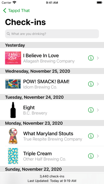 Tappd That for Untappd