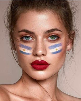Flag on Face Effect - Country Flag Photo Effect