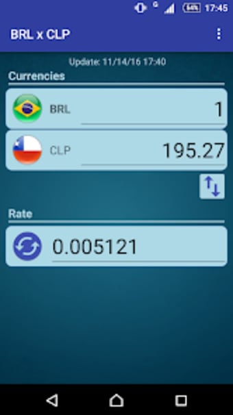 Brazilian Real to Chilean Peso