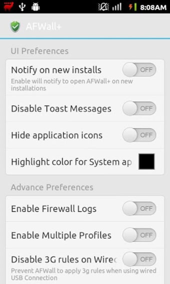 AFWall Android Firewall