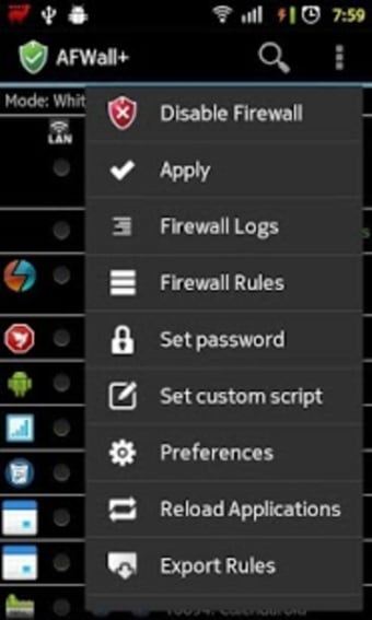 AFWall Android Firewall