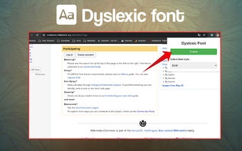 Dyslexic font