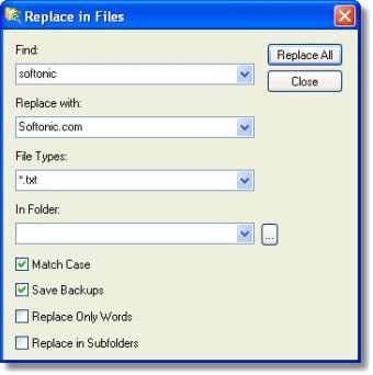Replace in Files