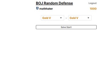 BOJ Random Defense